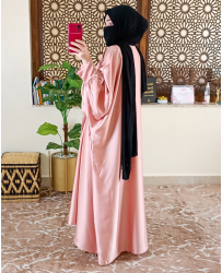 set-abaya-kimono-en-satin-rose-pale