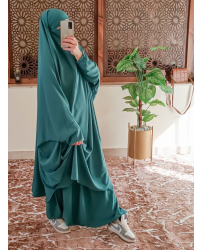 jilbab-sarouel-soie-de-medine-vert-canard