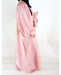 set-abaya-kimono-en-satin-rose-pale