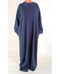 abaya-grande-taille-molleton-bleu-marine