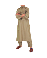 Qamis enfant avec pantalon couleur - Du 4 au 16 ans