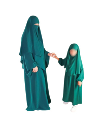 abaya-mere-fille-vert