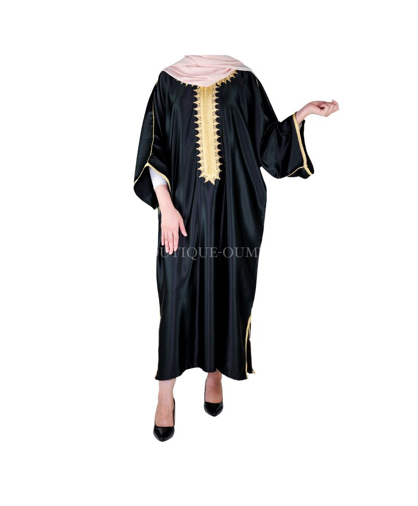 robe-gandoura-marocaine-de-fete-noir-or