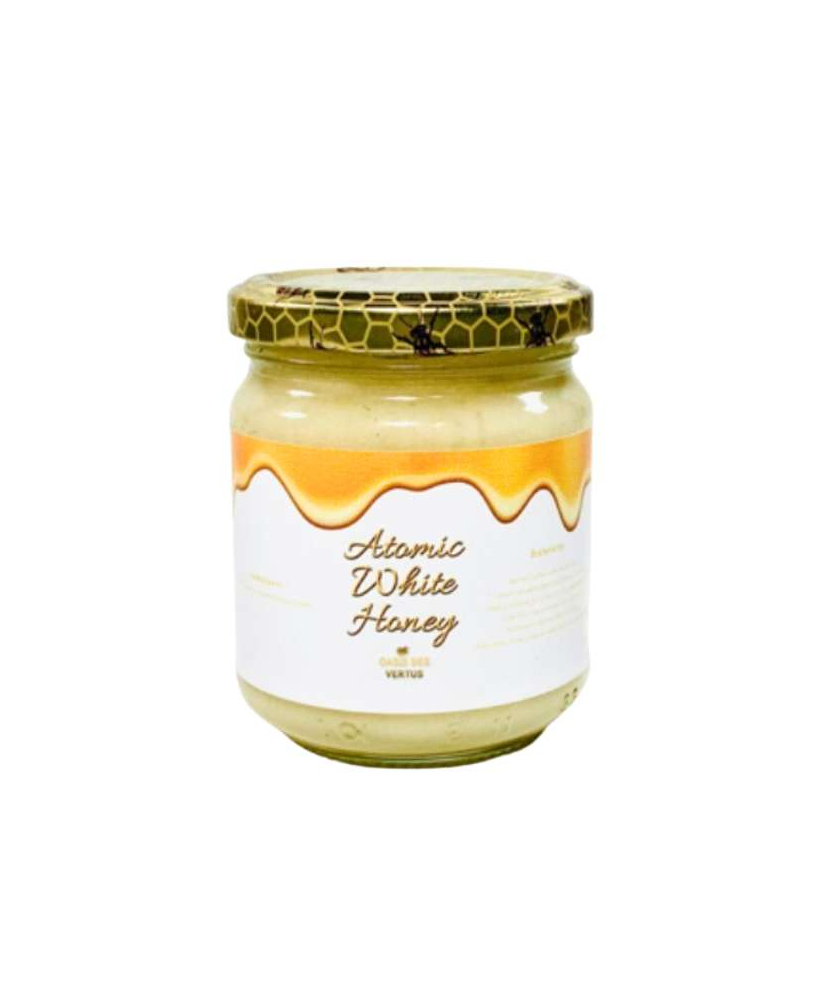 Atomic White Honey – Oasis des Vertus – Miel blanc du kirghizistan  250g