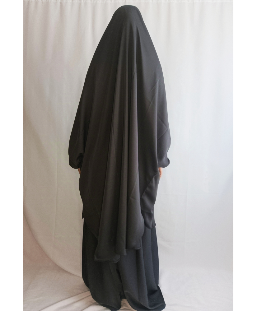 Jilbab Jupe "Al madeenah" gris foncé