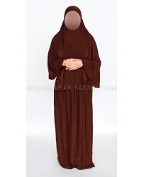 Ensemble de Prière pour Femme – Cape + Jupe "Marron"