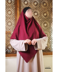 "Khimar Bandeau lycra" - Bordeaux