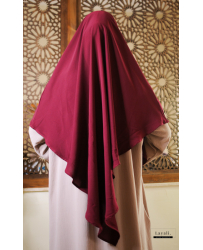 "Khimar Bandeau lycra" - Bordeaux