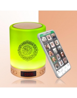 Veilleuse coranique avec adhan, cilindrique.