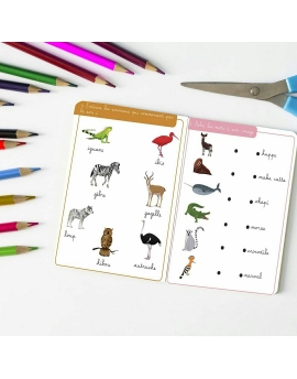 “Assia et le zoo” pack de 2 livres, cahier d'exercice et cahier de lecture.