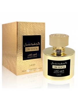 Confidential Private Gold Eau de Parfum 100ml Lattafa Perfumes