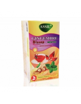 Infusion Assil - Gingembre, Bissap, Menthe.