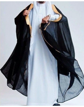 Cape saoudienne homme - Bisht - Noir