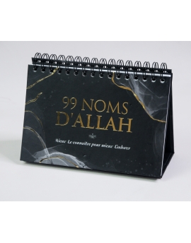 99 noms d'Allah version noir - Chevalet - Calendrier